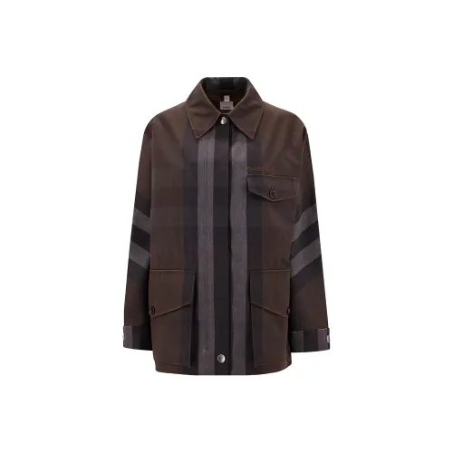 Burberry Check Drawstring Waist Field Paris jacket