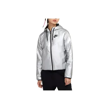 Nike Jackets Women's Metallic Silver/Black