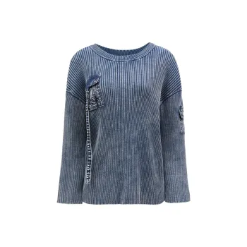 ONLY Knitwear Women's Off White Denim Blue
