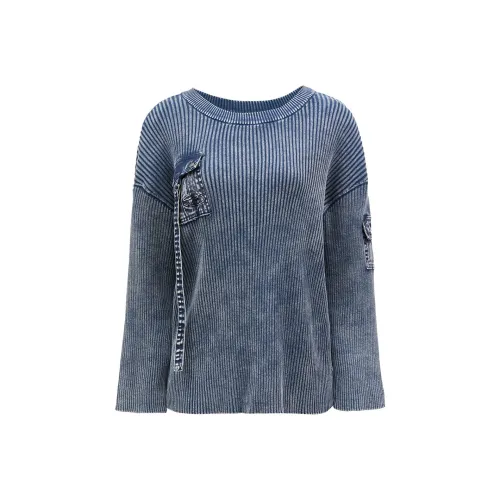 ONLY Knitwear Women's Off White Denim Blue