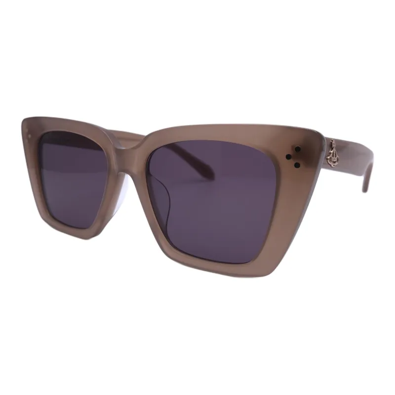 Vivienne Westwood Acetate Irregular Shape Sunglasses Unisex Brown-0