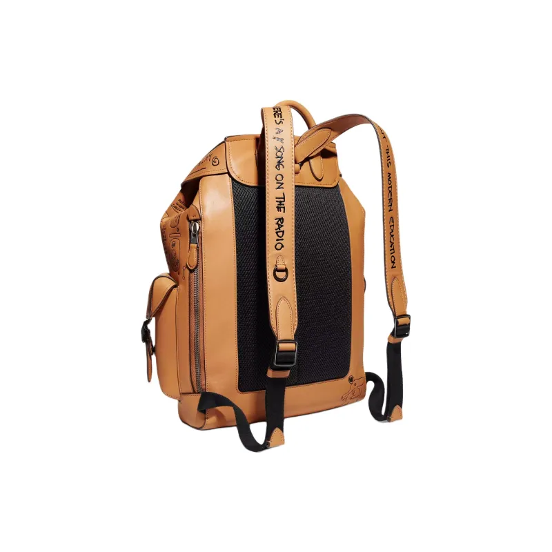 Jean michel Basquiat X COACH Wells Backpacks-1