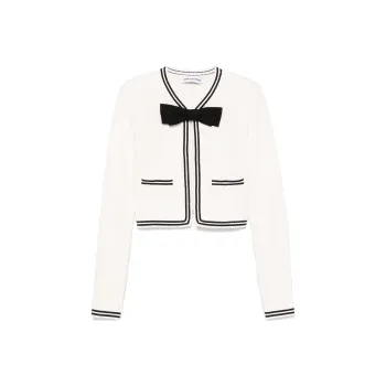 Self portrait Bow jacquard Jacket