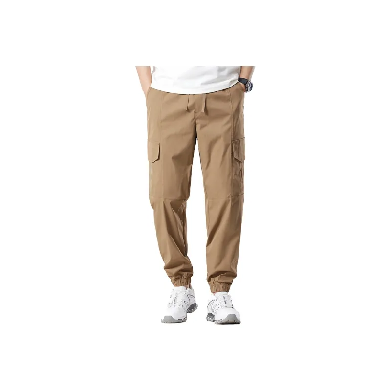 Red bean Cargo Pants Men-5