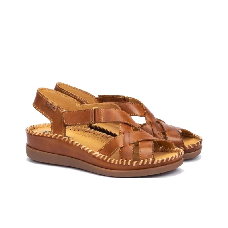 PIKOLINOS One Strap Sandals 4cm Women's Brown-1