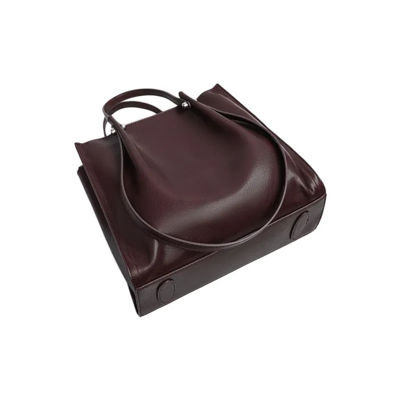MILLIE'S Cow Leather Handbag, Shoulder Bag Regular Women's Wine Coffee-4