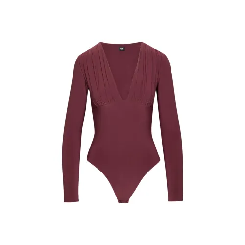 ARITZIA Ten Etch Bodysuit Bodysuits Women's Spiced Burgundy