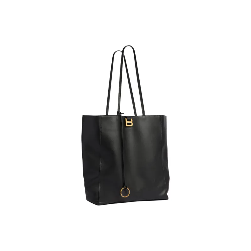 Balenciaga Hourglass Cow Leather Tote Bag, Shopping Bag, Handbag, Shoulder Bag Women's Black-1