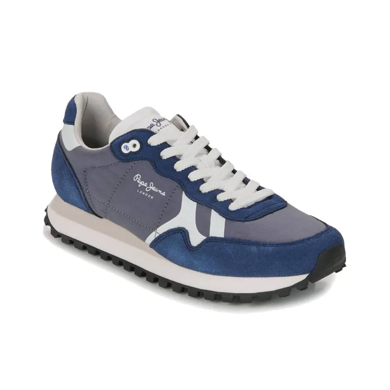 Pepe Jeans Abrasion Resistant Low Top Casual Shoes Men's Blue-1