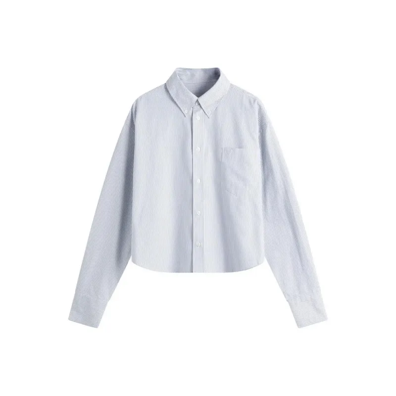 AMIPARIS Paris Ami De Coeur Striped Long Sleeved Shirt-0