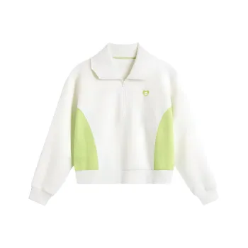 LiNing Sports Trend Series Sweatshirt Women's Ivory/Acid Green