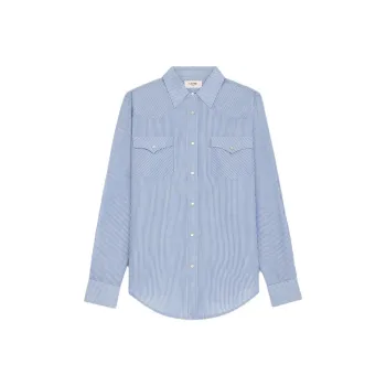 CELINE Shirts Men Blue