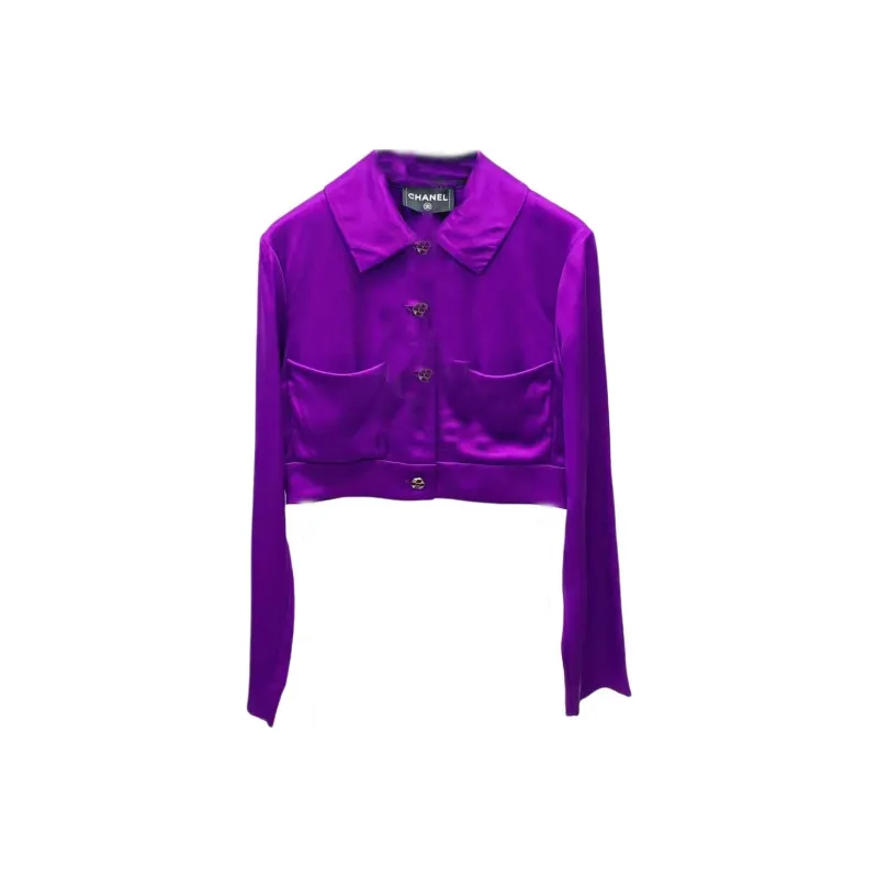 CHANEL Shirts Women's Purple-0