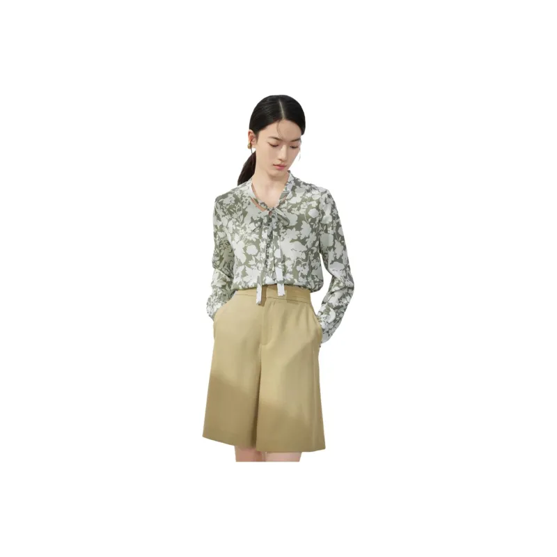 JZ Juzui Shirt Women's Pattern Green-0