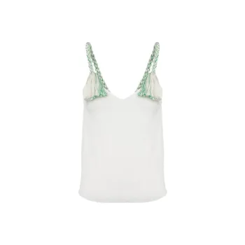 JW Anderson V NeckTassel Strap Tank Top