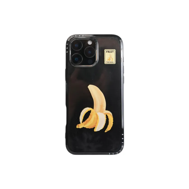 Sopi Acrylic Material Creative Banana Stand Phone Cases Compatible With IPhone 16/15 Pro Max/Apple 13/14 Pro/Max-4