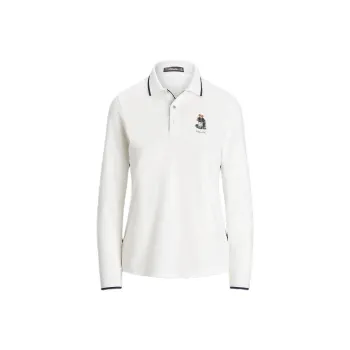 Polo Ralph Lauren FW24 Polo Shirt Women's Porcelain White