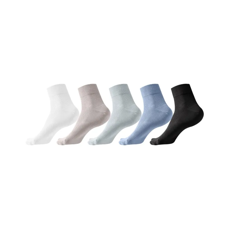 MIIOW Mid Calf Socks Men's 5 Pack-0