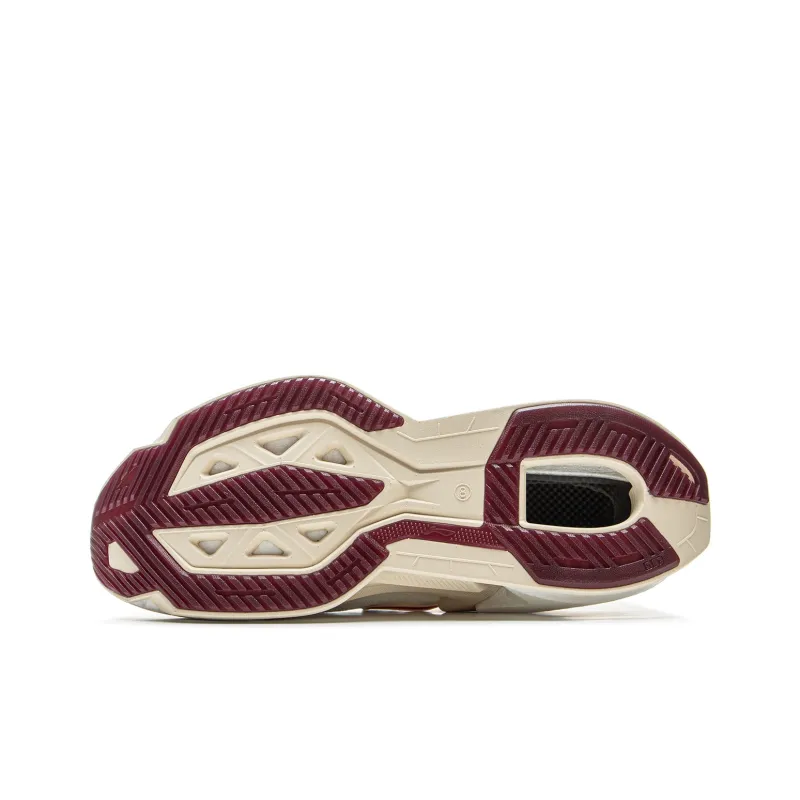 LiNing Liuliu 8 PRO Cushioning, Slip Resistant, And Abrasion Resistant Low Top Carbon Plate Running Shoes Men's Ecru-6