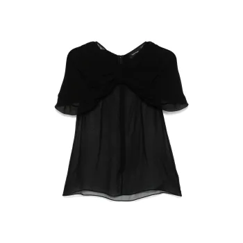 SIMONE ROCHA Bow detail Sheer Blouse