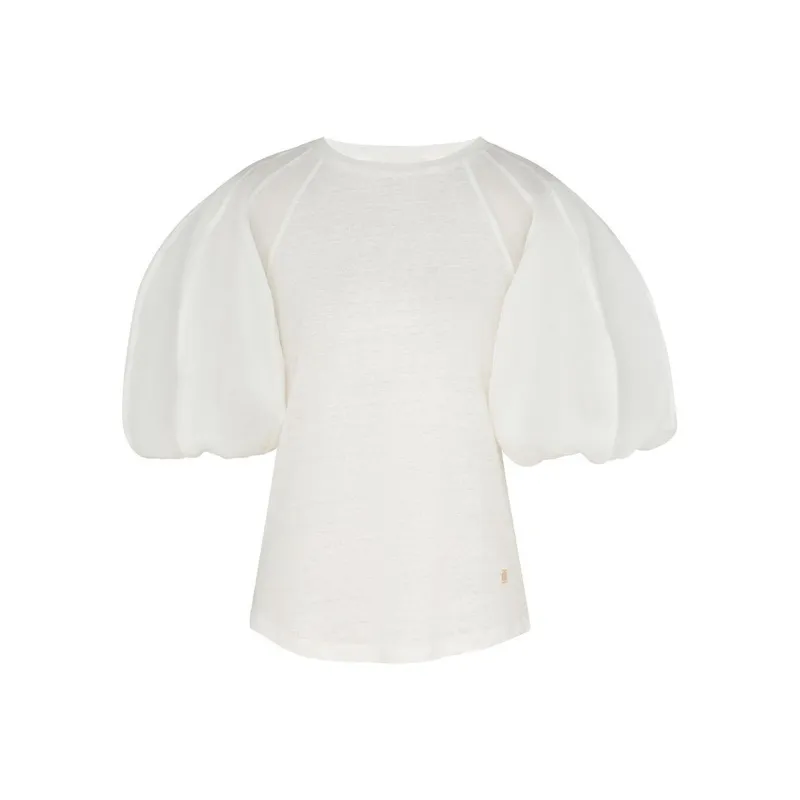 Zimmermann T-Shirt Women's Ivory White-0
