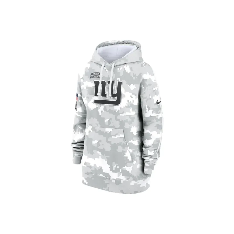 Nike New York Giants Salute To Service Primary Edge Club Women's Nike Nfl Pullover Hoodie-0