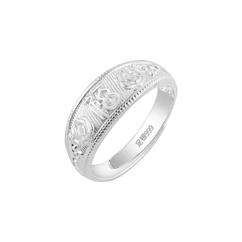 COISE 999 Fine Silver Rings Women's