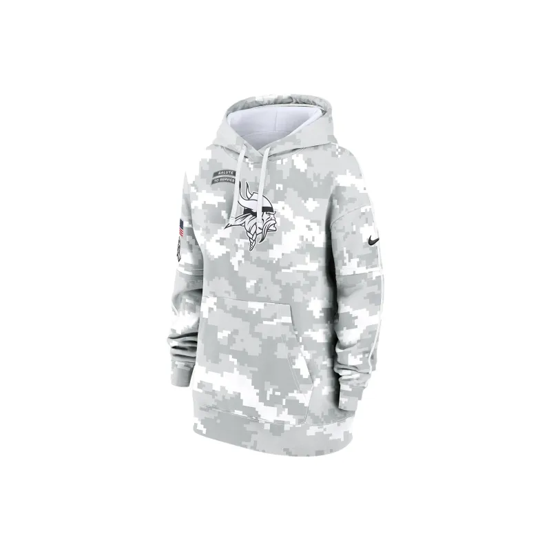 Nike Minnesota Vikings Salute To Service Primary Edge Club Women's Nike Nfl Pullover Hoodie-0