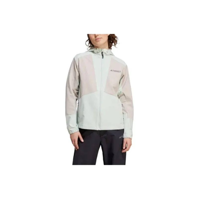 Adidas FW24 Jackets Coats Women's Linen Green/Light Umber-0