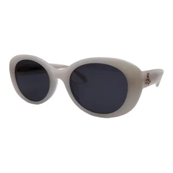 Vivienne Westwood Acetate Oval Sunglasses Unisex White