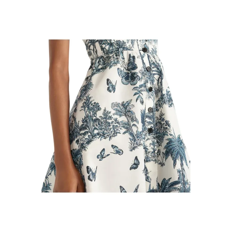 DIOR Dioriviera FW25 Sleeveless Dress Women's Blue White-5