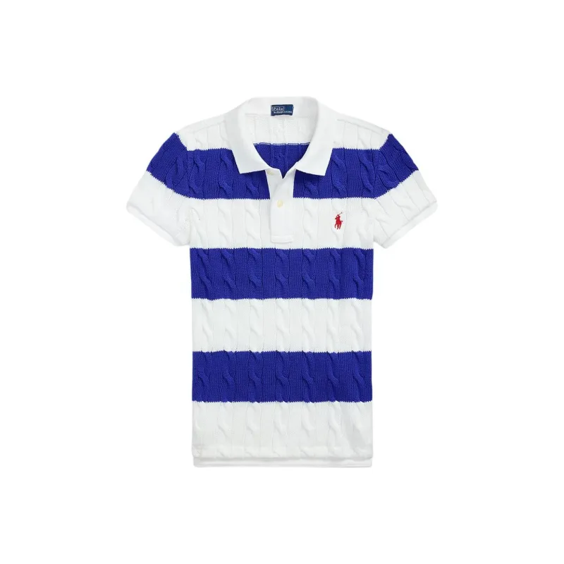 Polo Ralph Lauren Slim Fit Cable Knit Polo Shirt-0