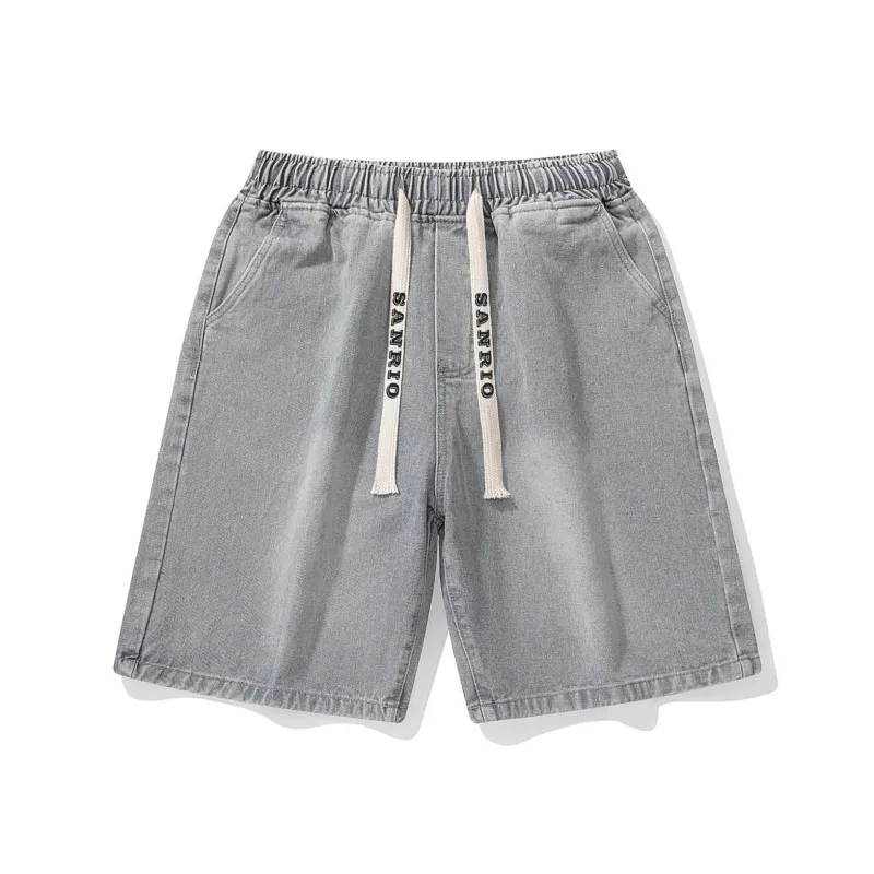 Sanrio x Hello Kitty Katy Cat Cinnamoroll Denim Shorts Unisex-4