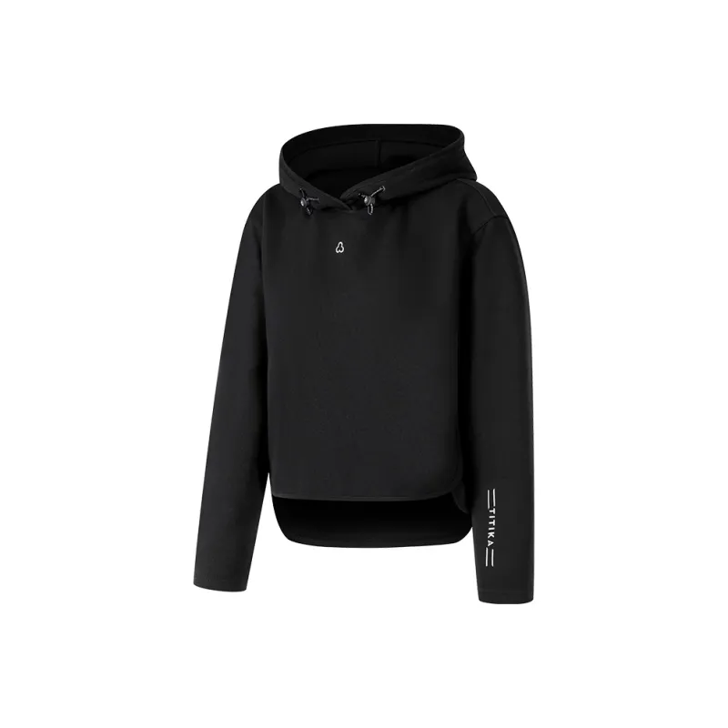 TITIKAACTIVE Sweatshirt Women's Pure Black-0