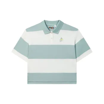 FILA x MAISON KITSUNE ORIGINALE Polo Shirt Women's Fruit Gray Green GN