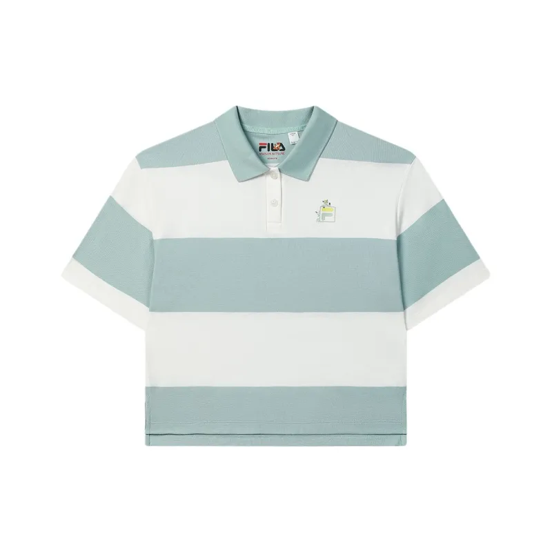 FILA x MAISON KITSUNE ORIGINALE Polo Shirt Women's Fruit Gray Green GN-0
