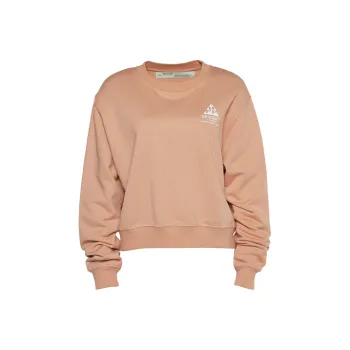 OFF WHITE Sweatshirt Regular Fit Women's Peach