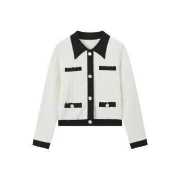 EICHITOO Knitwear Women's Raw White Trim