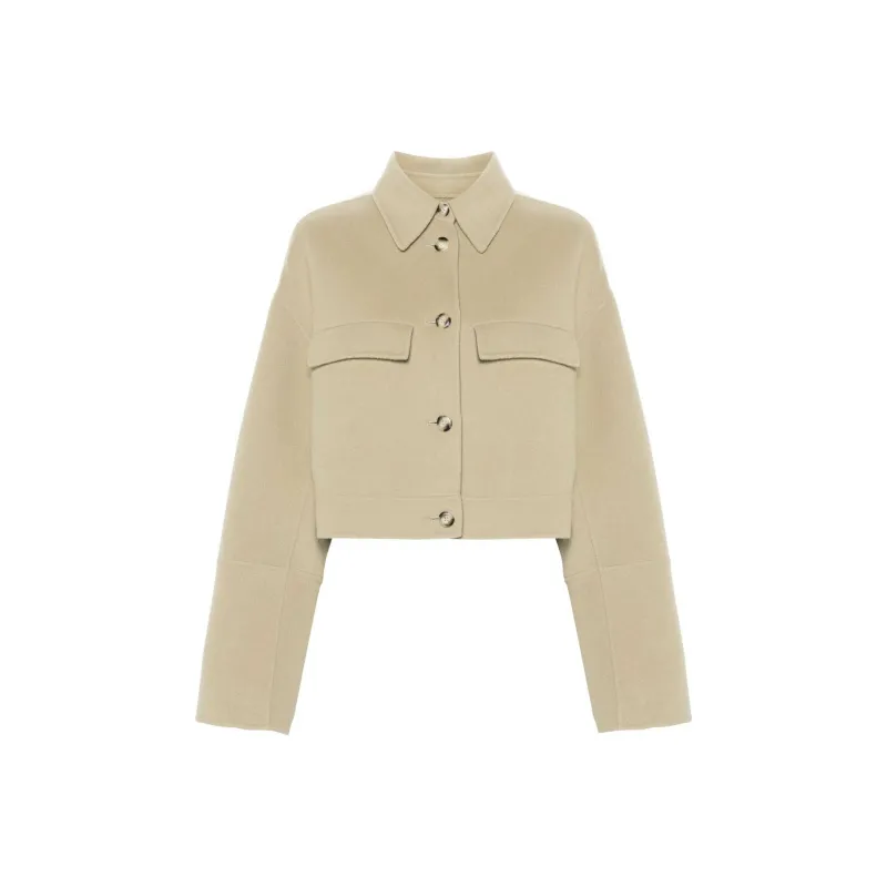NANUSHKA Felted Wool blend Cropped Jacket-0
