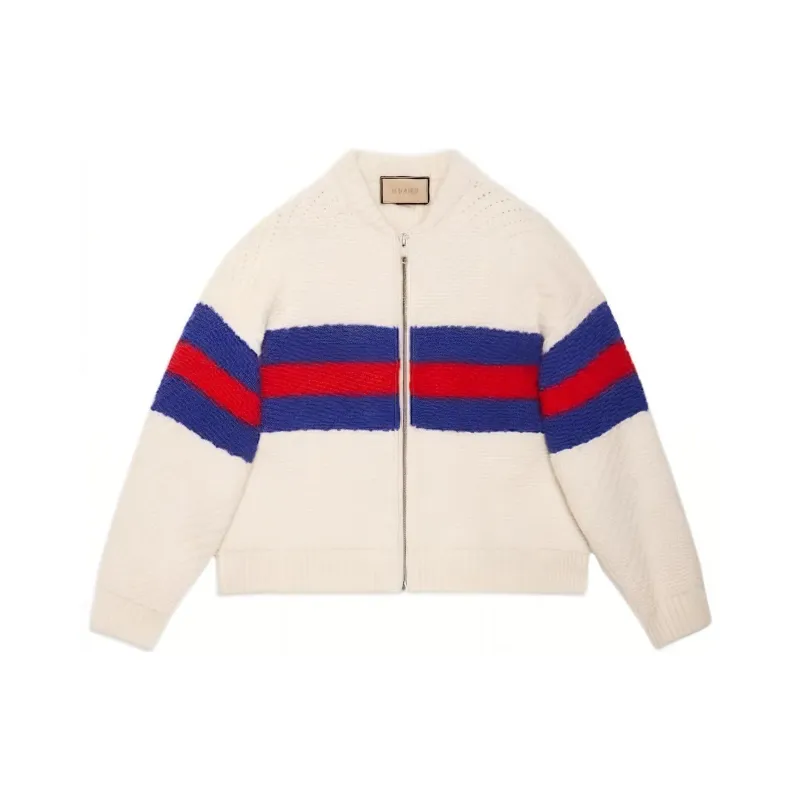 GUCCI Zip-Up Knitted Cardigan-0