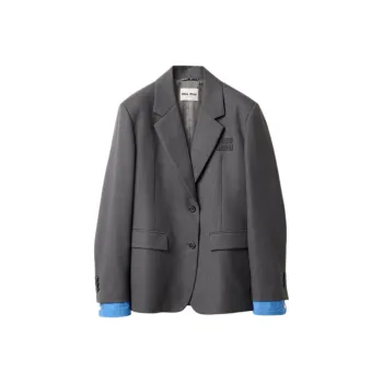 MIU MIU Single breasted Gabardine Blazer