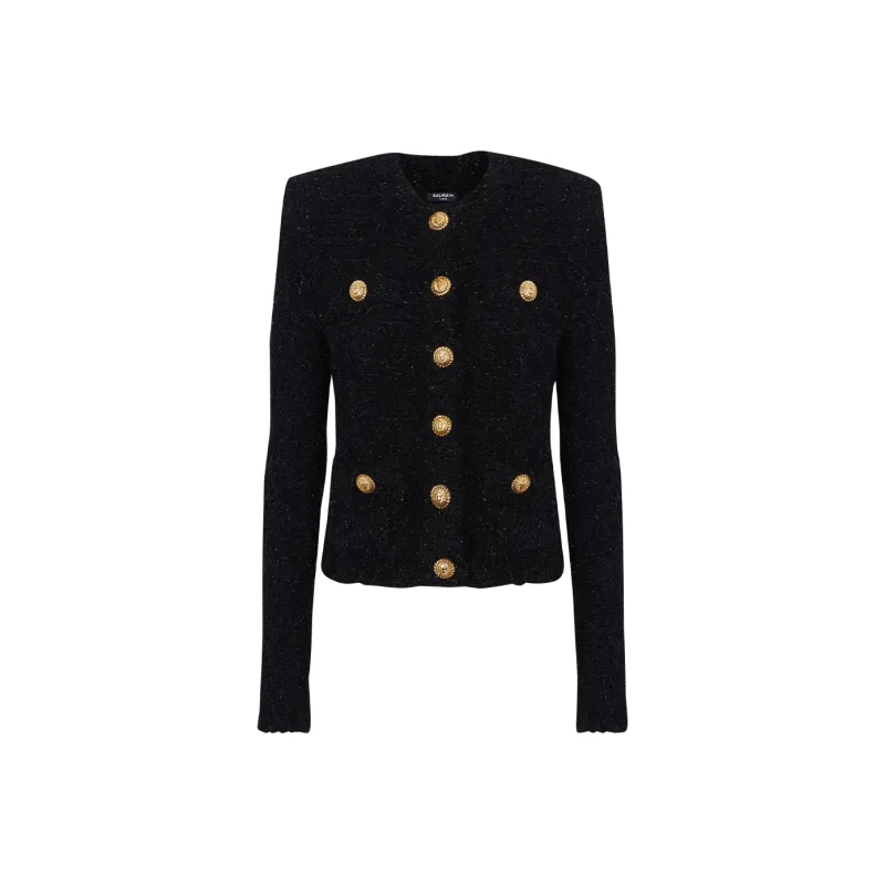 BALMAIN Button fastening Tweed Jacket-0