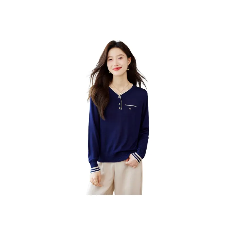 Love Elaine Knitwear Women's Blue-0