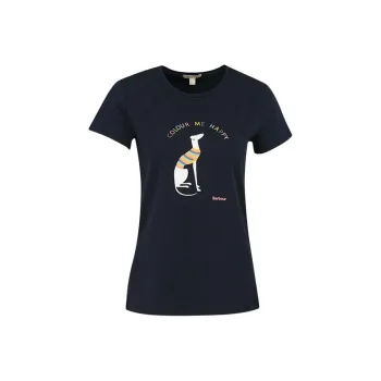 BARBOUR Regular T-Shirt Women's Dark Blue