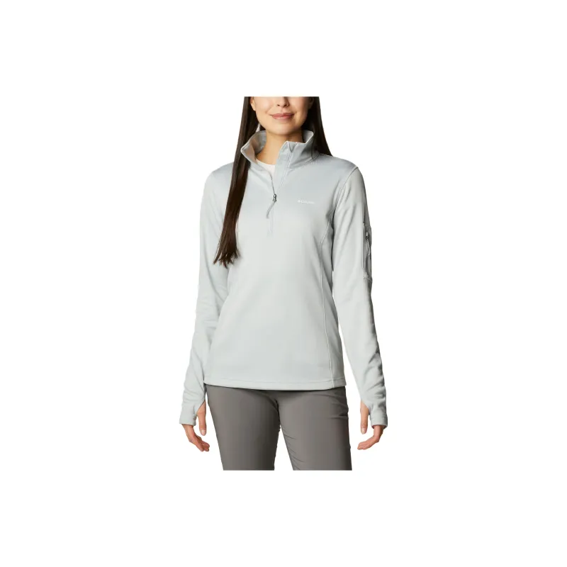 Columbia Park View™ Half Zip Fleece Sweatshirt Women's Cirrus Gray-0