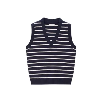 UNIQLO Knitwear Women's Dark Blue/Light Apricot