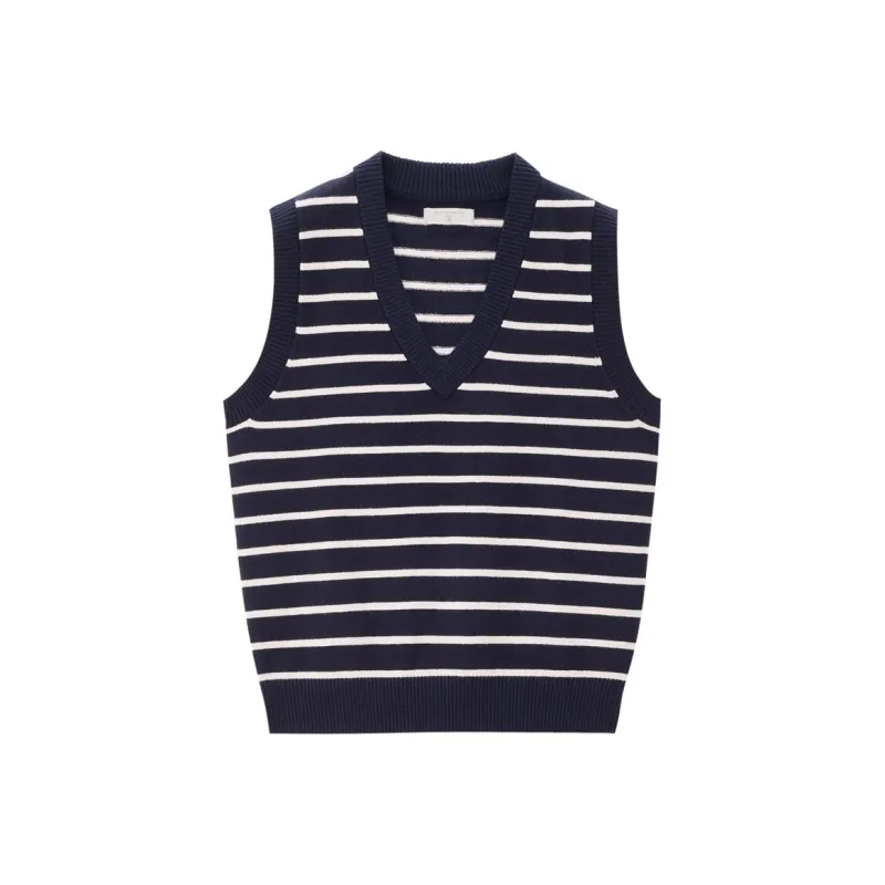 UNIQLO Knitwear Women's Dark Blue/Light Apricot-0