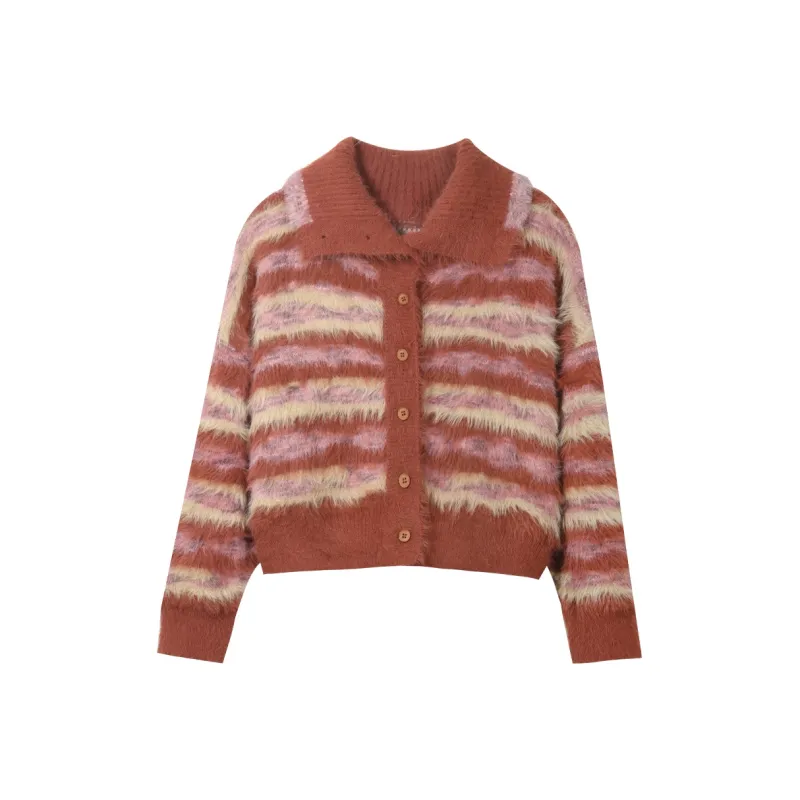 MISHOW Knitwear Women's Vintage Red Purple-0