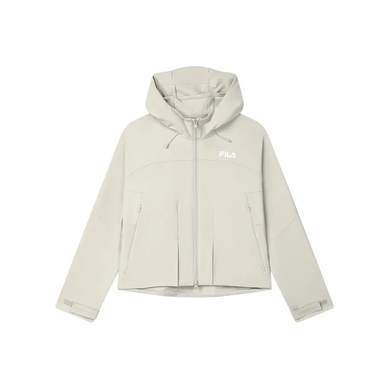 FILA Lifestyle 2025Q1 Woven Coat Women's Courtyard Stone Gray-0
