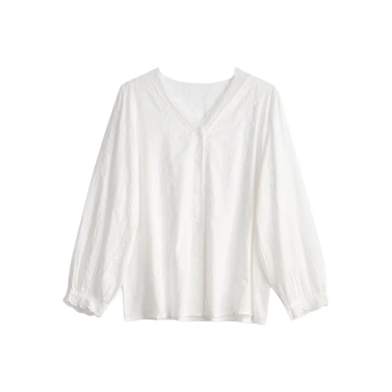 RED DRAGONFLY Chiffon Shirt Women's White-0